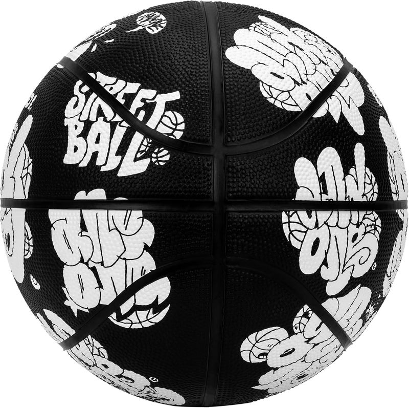 And1 Toss Up Basketball : Youth Sized Rubber Streetball for Indoor and Outdoor Use, Deep Channel Construction and Durability, Includes 10” Pump - Image 3